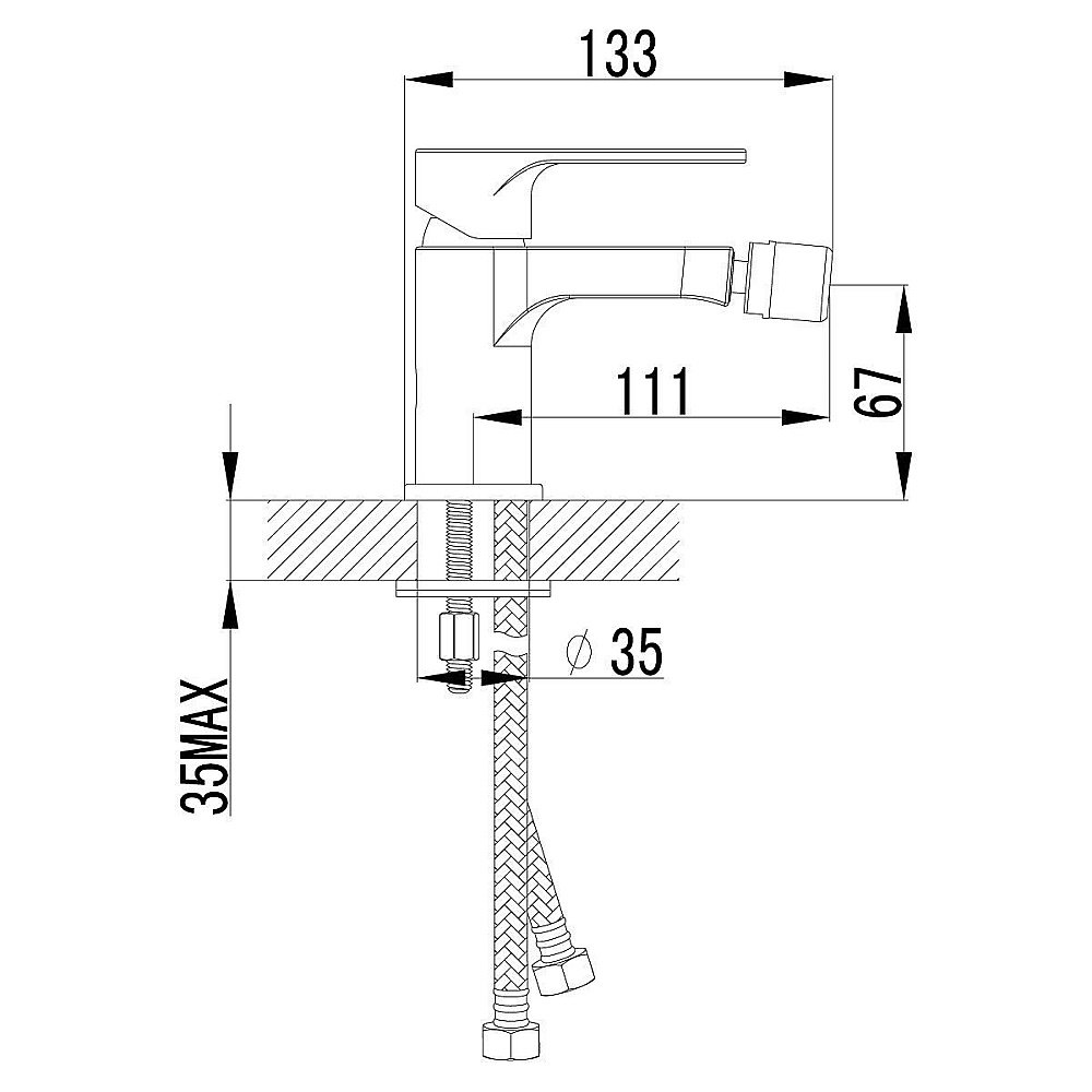 Смеситель для биде Lemark Plus Grace LM1508C купить в интернет-магазине сантехники Sanbest