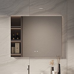 Зеркало LED Vincea VLM-4F100GM-2 100х80 вороненая сталь в ванную от интернет-магазине сантехники Sanbest