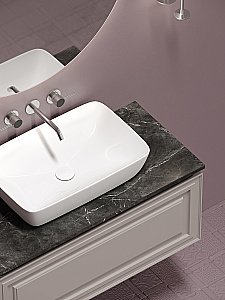 Тумба с раковиной Sancos Very 100 со столешницей, Doha Soft для ванной в интернет-магазине Sanbest