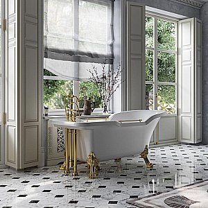 Ванна Migliore Impero на лапах LEONE LUX 25261 180х87 белая,золото купить в интернет-магазине Sanbest