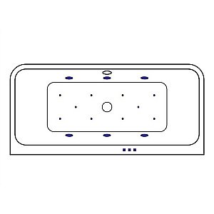 Ванна акриловая EXCELLENT Arana RELAX WAEX.ARA18.RELAX.GL 180x85 белая с гидромассажем купить в интернет-магазине Sanbest