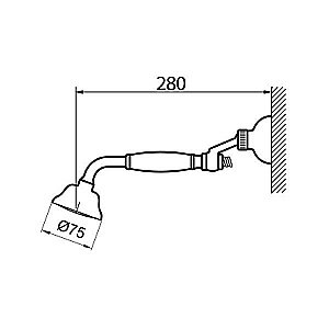 Душевой гарнитур Webert Ottocento AC0704010 купить в интернет-магазине сантехники Sanbest