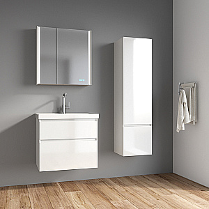 Тумба с раковиной Azario Velluto 60 CS00088601 белая матовая для ванной в интернет-магазине Sanbest