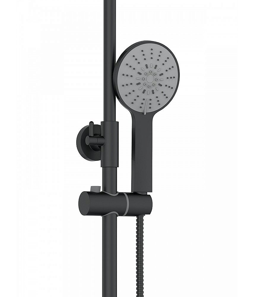 Душевая система Agger Thermo A2461144 черная матовая купить в интернет-магазине сантехники Sanbest