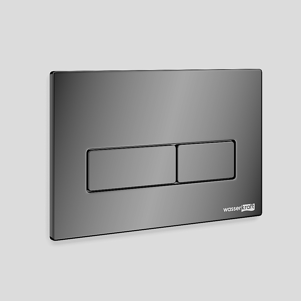 Кнопка для инсталяции WasserKraft PB03 черная глянцевая купить в интернет-магазине сантехники Sanbest