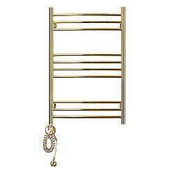 Полотенцесушитель электрический Domoterm Калипсо П10 500x800 EL золото левый купить в интернет-магазине сантехники Sanbest