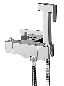 Смеситель с гигиеническим душем и термостатом встраиваемый WONZON & WOGHAND, Хром (WW-88819903-CR) купить в интернет-магазине сантехники Sanbest