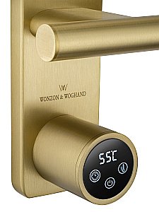 Полотенцесушитель электрический WONZON & WOGHAND NÜRNBERG, Брашированное золото (WW-AL349-BG) купить в интернет-магазине сантехники Sanbest