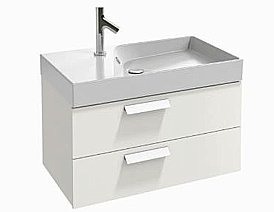 Тумба Jacob Delafon RYTHMIK EB1303 80 белый лак купить в интернет-магазине сантехники Sanbest