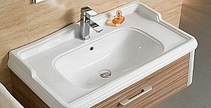 Раковина CeramaLux N 80 3380 белая купить в интернет-магазине Sanbest