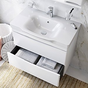 Комплект мебели для ванной AM.PM Like 80 BK80GE белый для ванной в интернет-магазине Sanbest