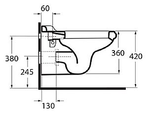 Унитаз подвесной Migliore Impero ML.IMP-25.340.BI купить в интернет-магазине Sanbest