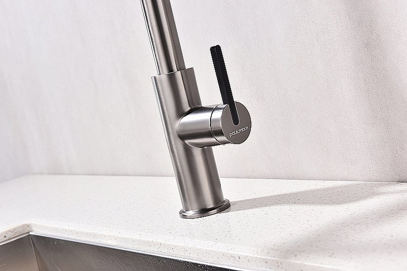 Смеситель для кухни Paulmark Tornado To213402-BC брашированная медь купить в интернет-магазине сантехники Sanbest