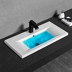 Раковина CeramaLux N 81,5 9393-80 белая купить в интернет-магазине Sanbest