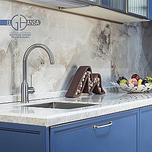 Смеситель для кухни Elghansa Kitchen 56B2026-Steel нержавеющая сталь купить в интернет-магазине сантехники Sanbest