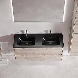 Тумба с раковиной Sancos Libra 120 LB120-2EG дуб галифакс натуральный для ванной в интернет-магазине Sanbest