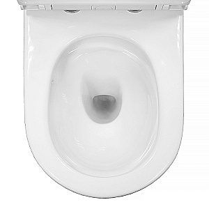 Унитаз напольный Azario Verona AZ-8301 белый, безободковый, с бачком, с крышкой микролифт, слив торнадо купить в интернет-магазине Sanbest