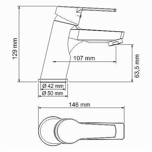 Смеситель для раковины WasserKRAFT Rhin 4403 купить в интернет-магазине сантехники Sanbest