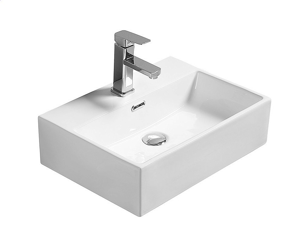 Раковина накладная SantiLine 51 SL-1006 белая купить в интернет-магазине Sanbest