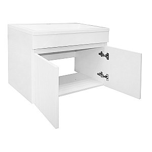 Тумба с раковиной подвесная Loranto Serenada CS00096748 70 белая для ванной в интернет-магазине Sanbest