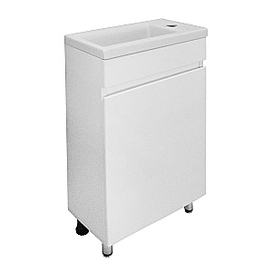 Тумба с раковиной Azario Эстима 40Н CS00094580 белая правая для ванной в интернет-магазине Sanbest