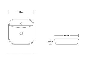Раковина накладная CeruttiSpa 40 CR0075 белая купить в интернет-магазине Sanbest