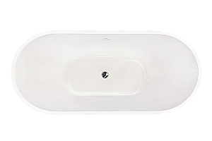 Акриловая ванна Royal Bath WAVE RB610101CH 170х75 белый купить в интернет-магазине Sanbest