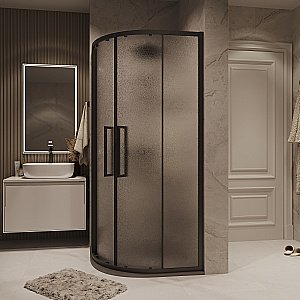 Душевой уголок Grossman Cosmo 301.K33.02.9090.21.02 90x90 стекло шиншилла/профиль черный матовый купить в интернет-магазине Sanbest