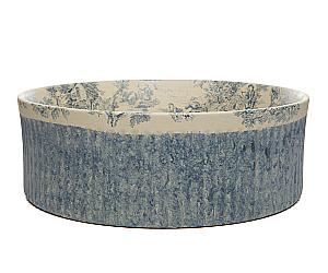 Раковина Bronze de Luxe Brousse 36 4116 голубая с декором купить в интернет-магазине Sanbest