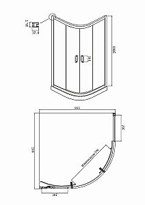 Душевой уголок Ambassador Royal 18015306 90х90 стекло белое с декором/профиль золото купить в интернет-магазине Sanbest