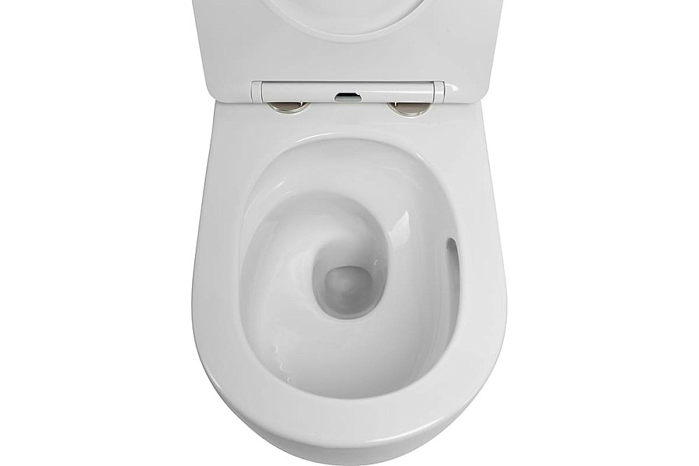 Унитаз подвесной Art&Max NAPOLI AM100CHRV/SC белый, с сиденьем микролифт, безободковый купить в интернет-магазине Sanbest