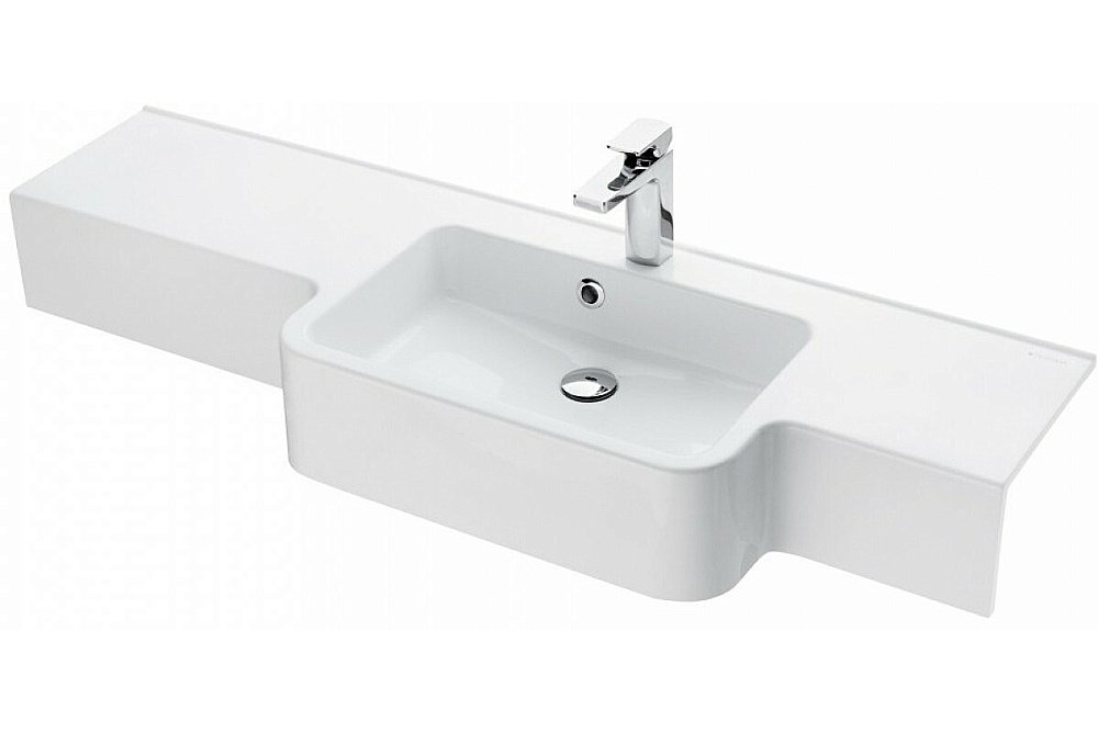 Раковина Акватон Отель 151 1A709431PI01L/P белая купить в интернет-магазине Sanbest