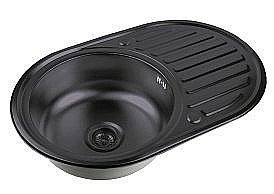 Мойка кухонная Zorg SZR 7750 Черная купить в интернет-магазине сантехники Sanbest