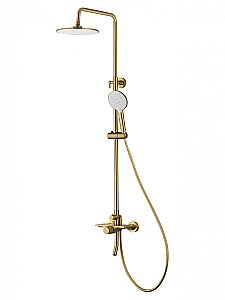 Душевая система WONZON & WOGHAND CLICK, Брашированное золото (WW-N3S962-BG) купить в интернет-магазине сантехники Sanbest