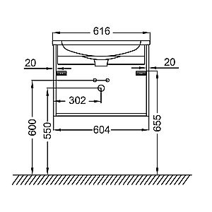 Тумба с раковиной Jacob Delafon MADELEINE 60 белый матовый для ванной в интернет-магазине Sanbest
