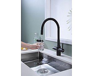 Смеситель для кухни Paulmark Salix Sa213419-AN антрацит купить в интернет-магазине сантехники Sanbest