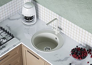 Кухонная мойка Акватон Шелли 50 1A734732SS240 жемчуг купить в интернет-магазине сантехники Sanbest