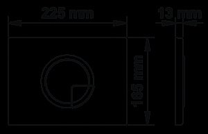 Кнопка для инсталляции BERGES NOVUM R3 хром купить в интернет-магазине сантехники Sanbest