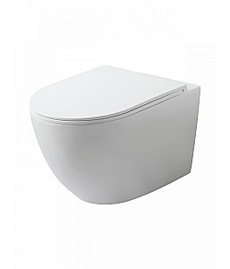 Унитаз подвесной с инсталляцией Agger ATI07150+APB100 белый, с крышкой микролифт, безободковый, слив-торнадо, с кнопкой хром купить в интернет-магазине Sanbest