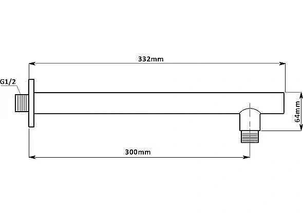 Душевая система Aquanet STATIC 2.09 257165 хром купить в интернет-магазине сантехники Sanbest