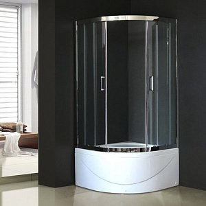 Душевой уголок Royal Bath RB90BK-T-CH 90х90 прозрачный купить в интернет-магазине Sanbest