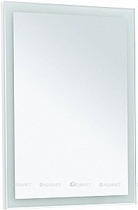 Зеркало LED Aquanet Гласс 274025 60 белый в ванную от интернет-магазине сантехники Sanbest
