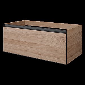 Тумба с раковиной Armadi Art QUATRO 1 100 WILLOW/профиль ANTHRACITE/раковина ANTHRACITE для ванной в интернет-магазине Sanbest