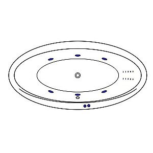 Ванна акриловая Excellent Lumina LINE NANO WAEX.LUM19.LINENANO.GL 190х95 белая с гидромассажем купить в интернет-магазине Sanbest