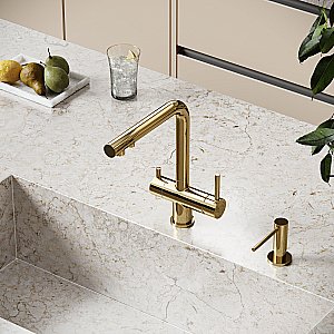 Смеситель для кухни Sancos Foster SC4014ZG полированное золото купить в интернет-магазине сантехники Sanbest