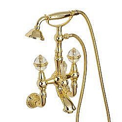 Смеситель для ванны Migliore Cristalia 27181 золото купить в интернет-магазине сантехники Sanbest