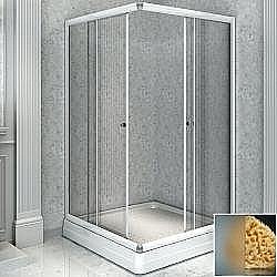 Душевой угол Радомир Дрим 90х100 стекло матовое/профиль белый правый купить в интернет-магазине сантехники Sanbest
