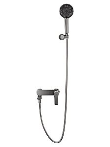 Смеситель для ванны с душем WONZON & WOGHAND BRILLIANT, Темный графит (WW-88037079-BGM) купить в интернет-магазине сантехники Sanbest