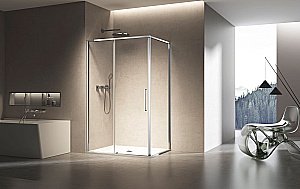 Душевой уголок Vincea Slim VSR-6SL8013CL 130х80 стекло прозрачное/профиль хром купить в интернет-магазине Sanbest