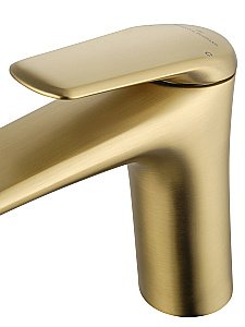 Смеситель для раковины WONZON & WOGHAND Elbe, Брашированное золото (WW-A41222-BG) купить в интернет-магазине сантехники Sanbest